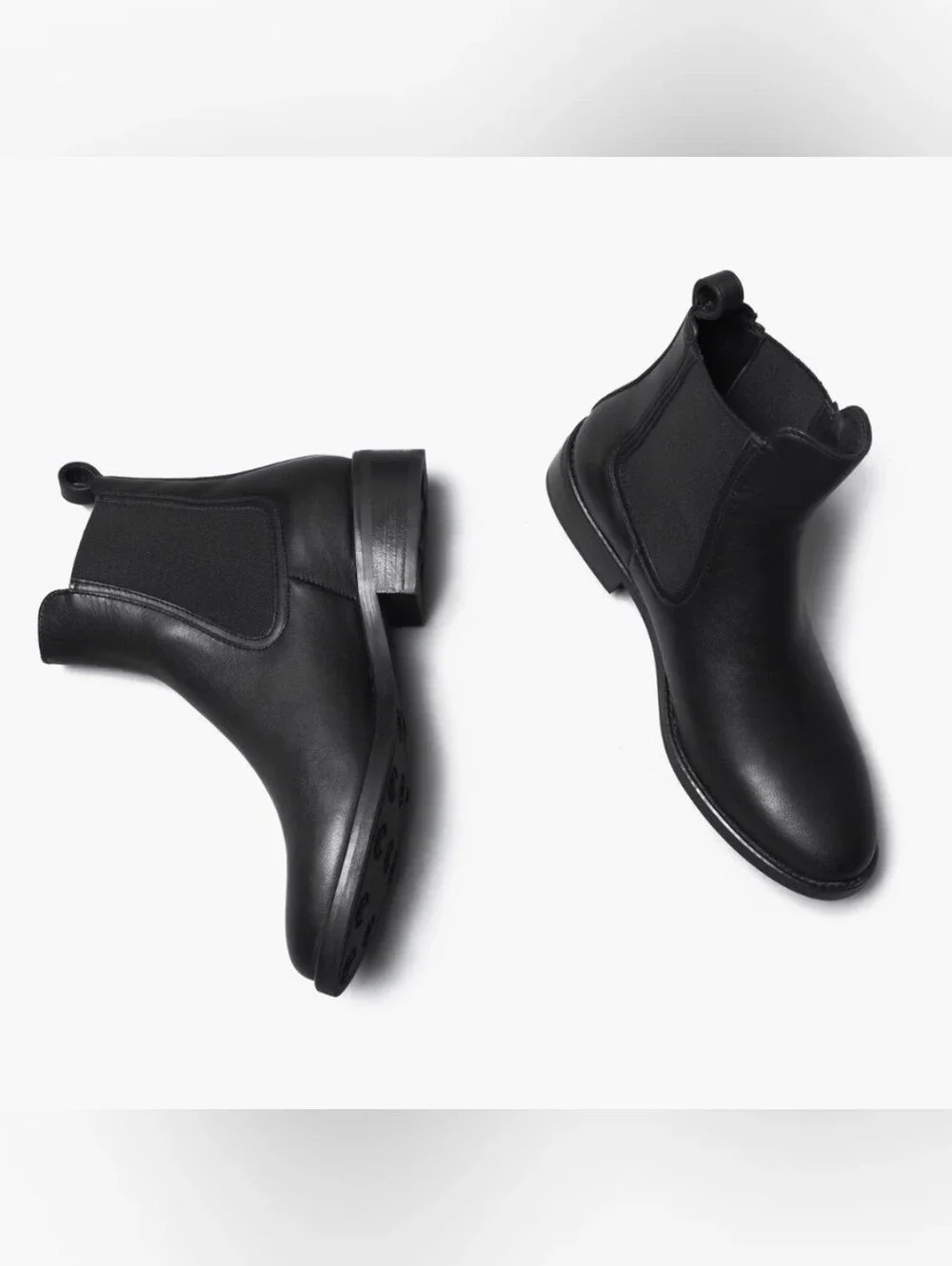 $160 Thursday Boot Company Duchess Chelsea Boots Black Full Grain Leather